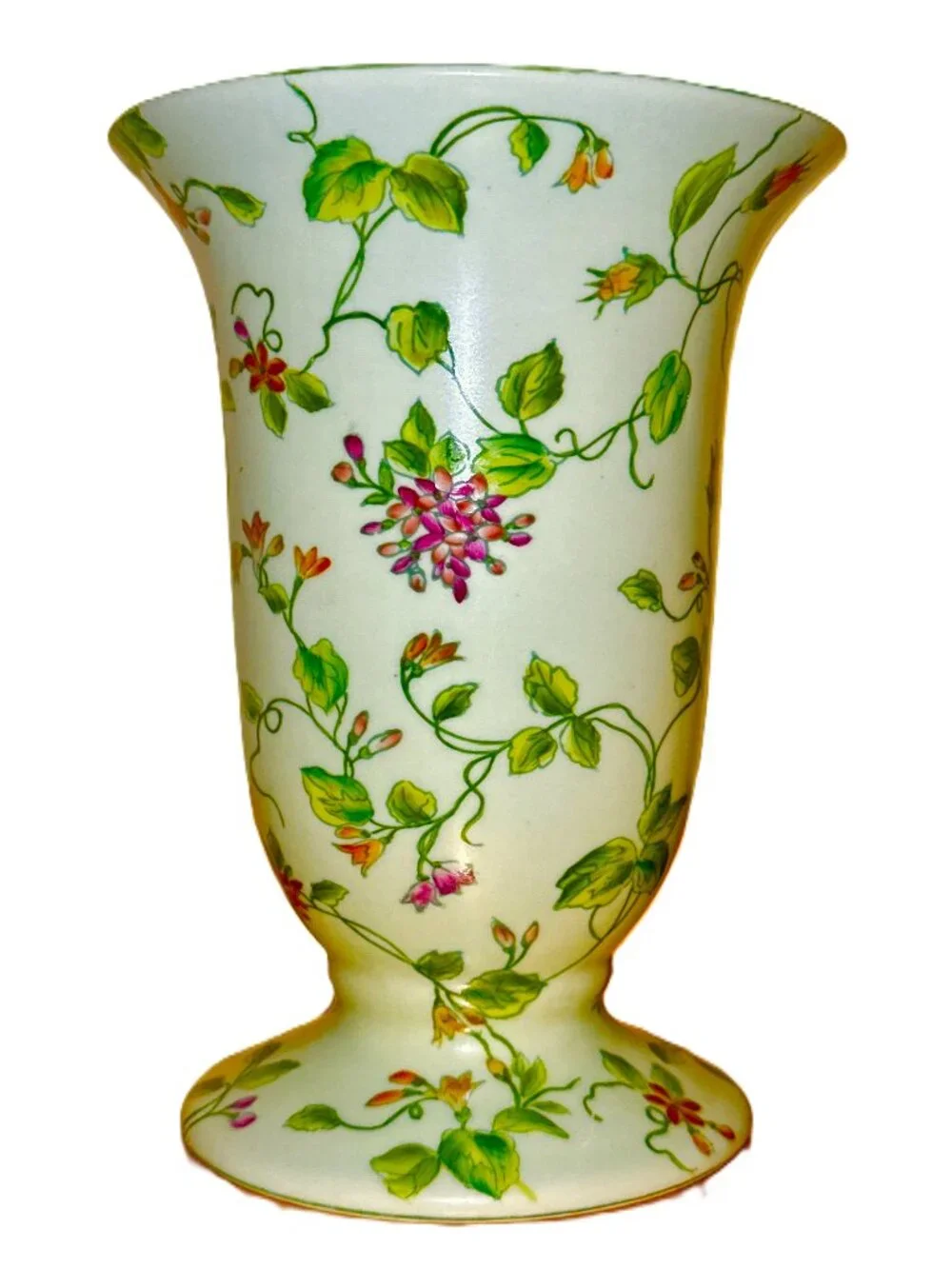 Celadon Green Floral Vase